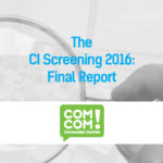 Front cover of the first annual CI Screening Report, compiled and published by Leander Seidl